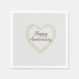 ハッピーアニバーサリーナプキン スタンダードカクテルナプキン