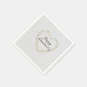 ハッピーアニバーサリーナプキン スタンダードカクテルナプキン (角)