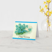 ハッピーアニバーサリーハーブグリーティングカード カード (黄色い花)