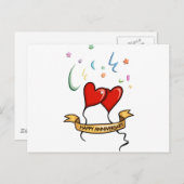 ハッピーアニバーサリーバナー ポストカード (正面/裏面)