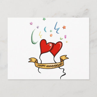 ハッピーアニバーサリーバナー ポストカード