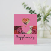 ハッピーアニバーサリーバラ ポストカード (スタンド正面)