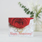 ハッピーアニバーサリーバラ ポストカード (スタンド正面)