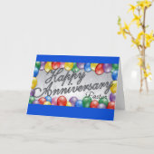 ハッピーアニバーサリーパスター カード (黄色い花)