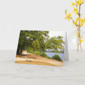 ハッピーアニバーサリーパスターFoldedGreetingカード カード (黄色い花)