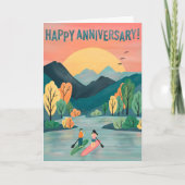 ハッピーアニバーサリーパドルボーディングSUPパドルボード カード (正面)
