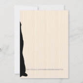 ハッピーアニバーサリーパーティー ホワイトウェディング ダンシング 招待状 (裏面)