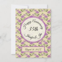 ハッピーアニバーサリーパープルヴィオレ淡い色のオン黄