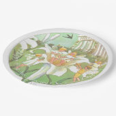 ハッピーアニバーサリーフラワーフェアリーパーティープレート ペーパープレート (アングル)