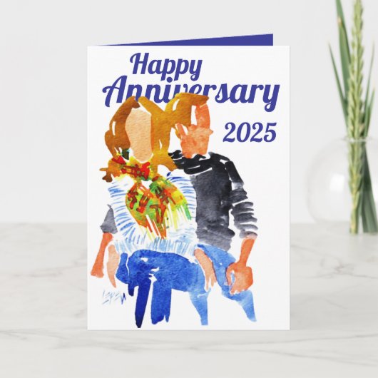 ハッピーアニバーサリーブルージーンズ&セーター カード (正面)