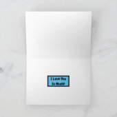 ハッピーアニバーサリーブルー&ブラックハート カード (内部)