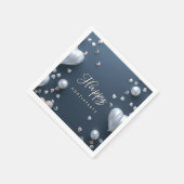 ハッピーアニバーサリーペーパーナプキン スタンダードカクテルナプキン (角)