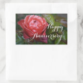 ハッピーアニバーサリーホットココアバラ#2-2シール 長方形シール (バッグ)