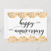 ハッピーアニバーサリーホワイズ金ゴールドラブ ポストカード (正面/裏面)