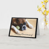 ハッピーアニバーサリーボクサードグリーティングカード カード (黄色い花)