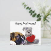 ハッピーアニバーサリーボクサー挨拶カード ポストカード (スタンド正面)