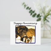 ハッピーアニバーサリーボクサー挨拶カード ポストカード (スタンド正面)