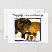 ハッピーアニバーサリーボクサー挨拶カード ポストカード (正面/裏面)