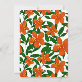 ハッピーアニバーサリーママとパパオレンジレッドフローラ シーズンカード (裏面)