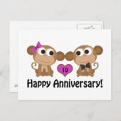 ハッピーアニバーサリーモンキー ポストカード (正面/裏面)
