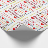 ハッピーアニバーサリーラッピング紙 ラッピングペーパー (角)