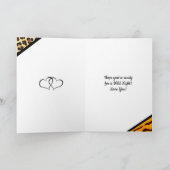 ハッピーアニバーサリーラバー気のあるそぶりをしたおもしろい カード (内部)