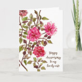 ハッピーアニバーサリーラブワイドメザードレッドローズ カード (正面)