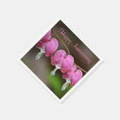 ハッピーアニバーサリー出血ハート スタンダードカクテルナプキン (角)