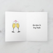 ハッピーアニバーサリー恋人 | レトロアポップ・アートのート カード (内部)