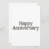 ハッピーアニバーサリー招待状 招待状 (正面/裏面)