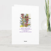 ハッピーアニバーサリー最高のウィズミルクウィードフローラ カード (裏面)