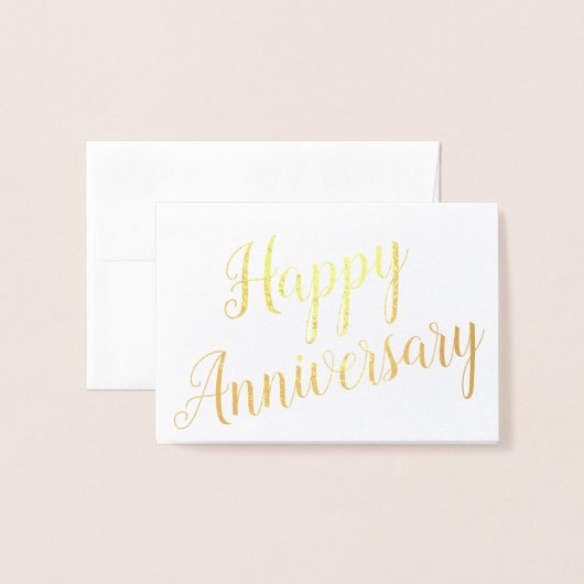 ハッピーアニバーサリー特別イベントカスタム挨拶 箔カード (封筒付き正面)