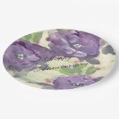 ハッピーアニバーサリー紙プレート ペーパープレート (アングル)