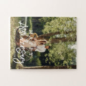 ハッピーアニバーサリー結婚ズ・フォトカスタムー ジグソーパズル (横)