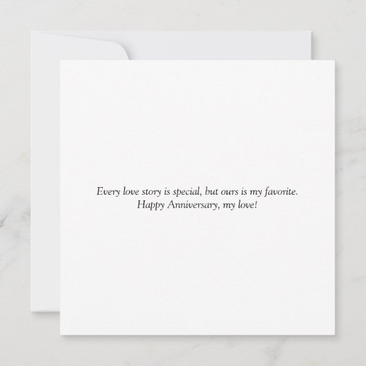 ハッピーアニバーサリー10枚の写真コラージュ サンキューカード (裏面)