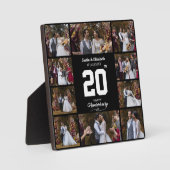 ハッピーアニバーサリー10枚の写真コラージュ フォトプラーク (正面)