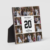 ハッピーアニバーサリー10枚の写真コラージュ フォトプラーク (正面)