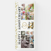 ハッピーアニバーサリー18フォトコラージュカスタム 横断幕 (縦)
