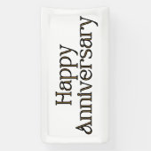 ハッピーアニバーサリー2x1ビニールバナー 横断幕 (縦)