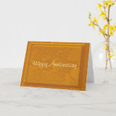ハッピーアニバーサリー カード (黄色い花)