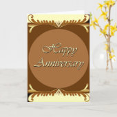 ハッピーアニバーサリー カード (黄色い花)