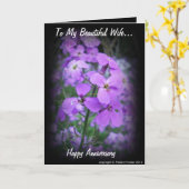 ハッピーアニバーサリー カード (黄色い花)