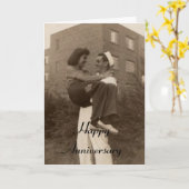 ハッピーアニバーサリー カード (黄色い花)