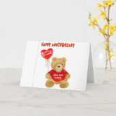 ハッピーアニバーサリー カード (黄色い花)