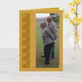 ハッピーアニバーサリー カード (黄色い花)