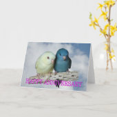 ハッピーアニバーサリー カード (黄色い花)