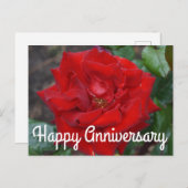 ハッピーアニバーサリー クリムゾン ブーケ ローズ #3 ポストカード (正面/裏面)