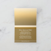 ハッピーアニバーサリー ゴールド グリーティングカード (内部)