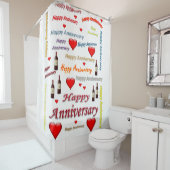 ハッピーアニバーサリー シャワーカーテン (インサイチュ)