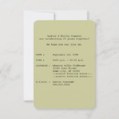 ハッピーアニバーサリー パスポート 招待状 (裏面)